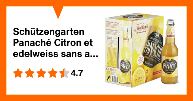 Produktbild zu Schützengarten Panaché Citron et edelweiss sans alcool