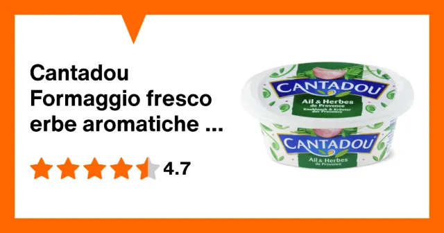 Produktbild zu Cantadou Formaggio fresco erbe aromatiche e aglio