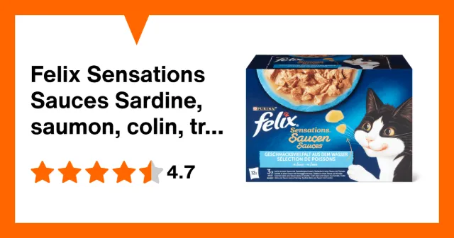 Immagine del prodotto Felix Sensations Sauces Sardine, saumon, colin, truite