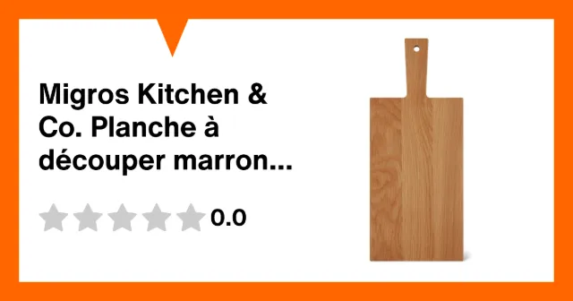 Immagine del prodotto Migros Kitchen & Co. Planche à découper marron, 45 x 19 cm