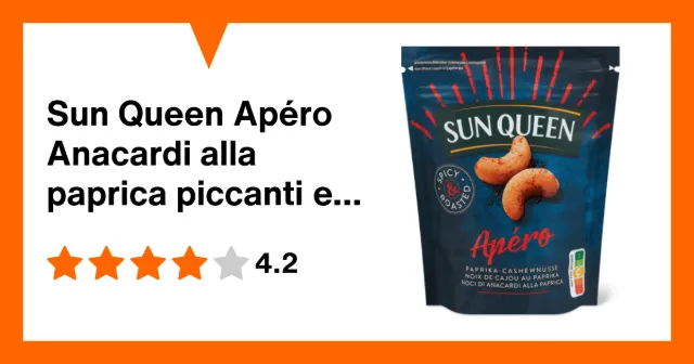 Immagine del prodotto Sun Queen Apéro Anacardi alla paprica piccanti e tostati