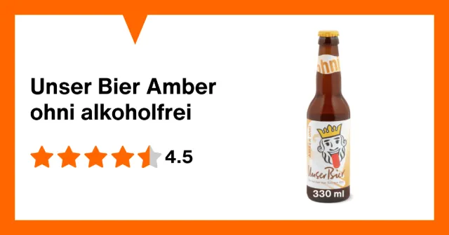 Produktbild zu Unser Bier Amber ohni alkoholfrei