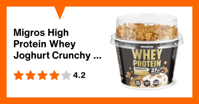 Immagine del prodotto Migros High Protein Whey Joghurt Crunchy Vanille