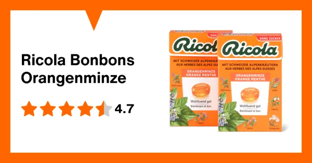 Image du produit Ricola Bonbons Orangenminze