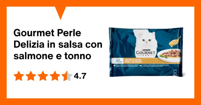 Immagine del prodotto Gourmet Perle Delizia in salsa con salmone e tonno