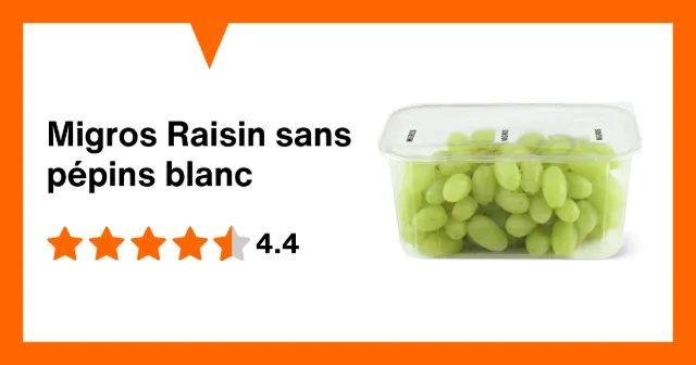 Immagine del prodotto Migros Raisin sans pépins blanc