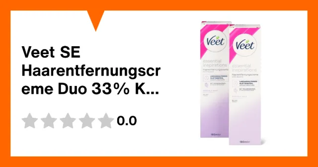 Produktbild zu Veet SE Haarentfernungscreme Duo 33% Körper & Beine Sensitiv
