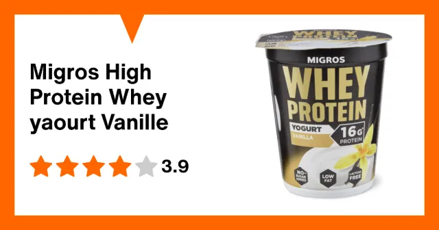 Image du produit Migros High Protein Whey yaourt Vanille