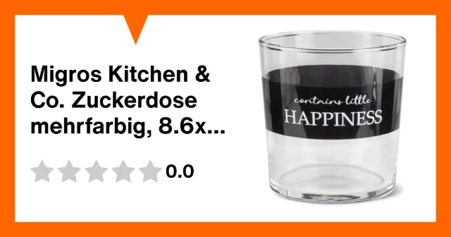 Produktbild zu Migros Kitchen & Co. Zuckerdose mehrfarbig, 8.6x9cm
