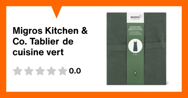 Image du produit Migros Kitchen & Co. Tablier de cuisine vert
