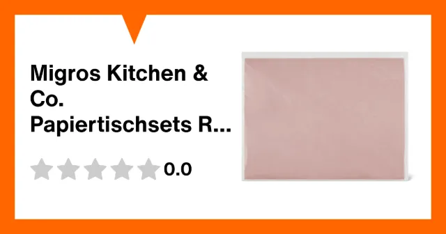 Image du produit Migros Kitchen & Co. Papiertischsets Rosa, 30x40cm