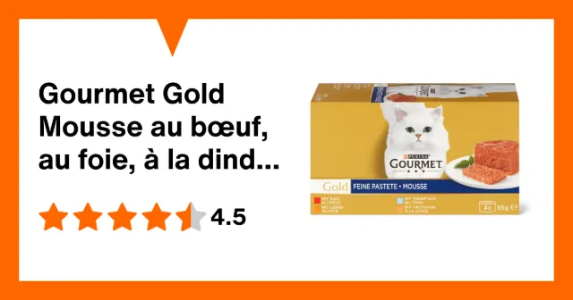 Immagine del prodotto Gourmet Gold Mousse au bœuf, au foie, à la dinde et au thon