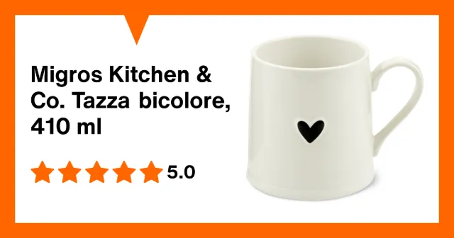 Produktbild zu Migros Kitchen & Co. Tazza bicolore, 410 ml