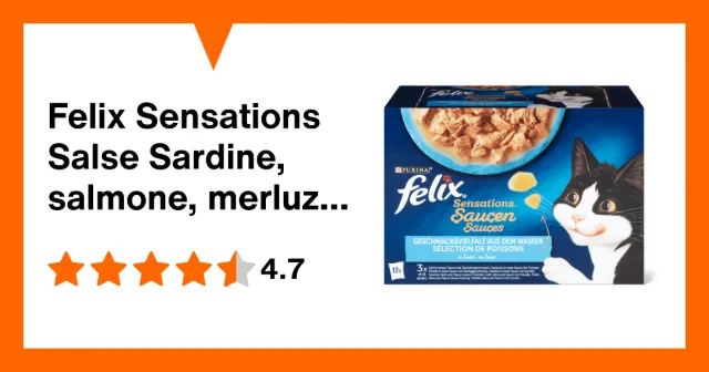 Immagine del prodotto Felix Sensations Salse Sardine, salmone, merluzzo nero, trota
