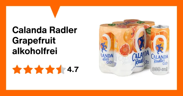 Image du produit Calanda Radler Grapefruit alkoholfrei