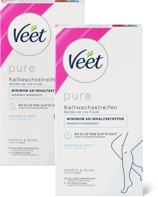 Produktbild zu Veet SE Strisce di cera a freddo Pure Bikini e ascelle