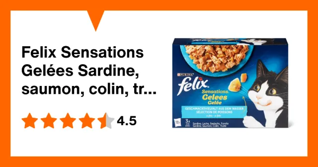 Immagine del prodotto Felix Sensations Gelées Sardine, saumon, colin, truite