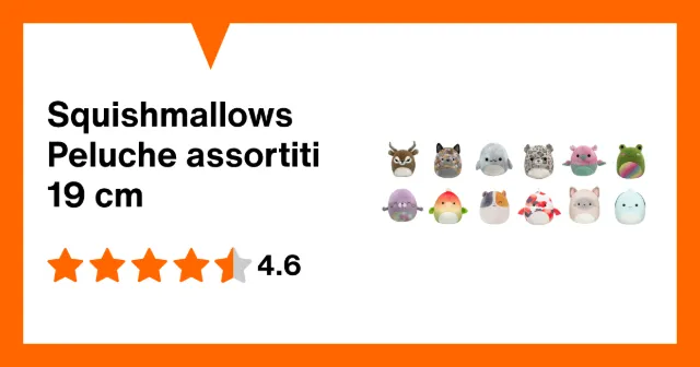 Immagine del prodotto Squishmallows Peluche assortiti 19 cm