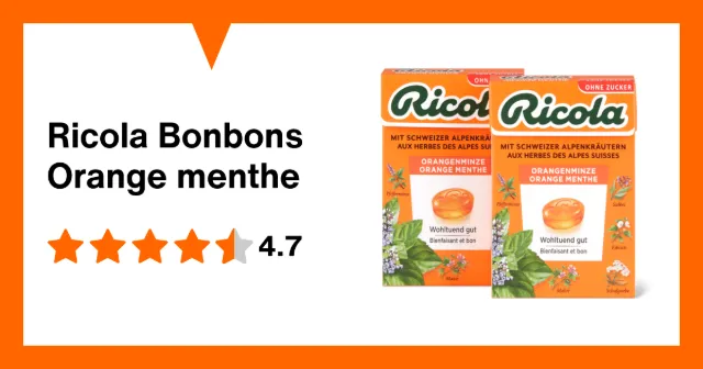 Image du produit Ricola Bonbons Orange menthe
