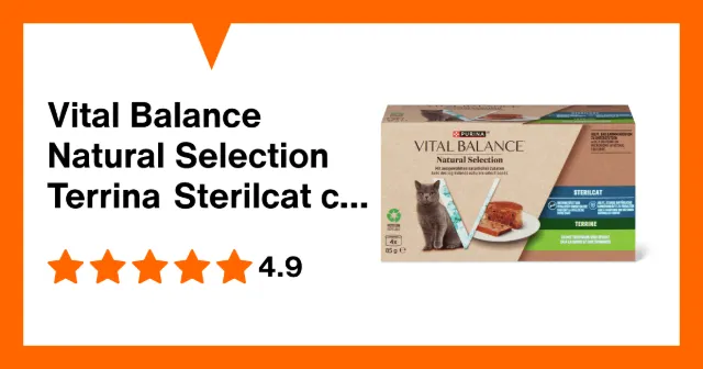 Produktbild zu Vital Balance Natural Selection Terrina Sterilcat con tacchino e spinaci