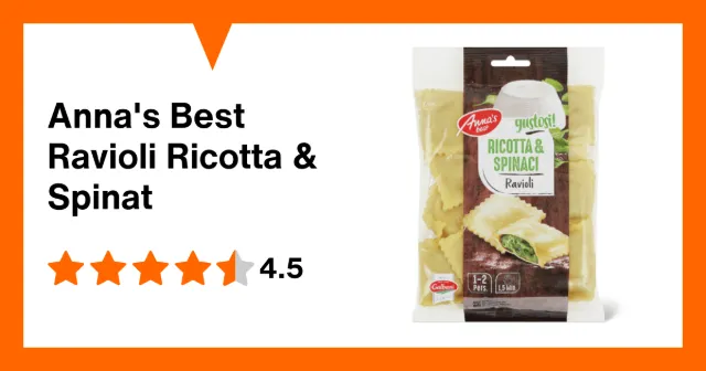 Image du produit Anna's Best Ravioli Ricotta & Spinat