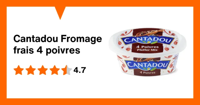 Produktbild zu Cantadou Fromage frais 4 poivres