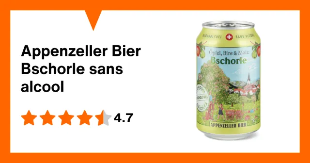 Image du produit Appenzeller Bier Bschorle sans alcool