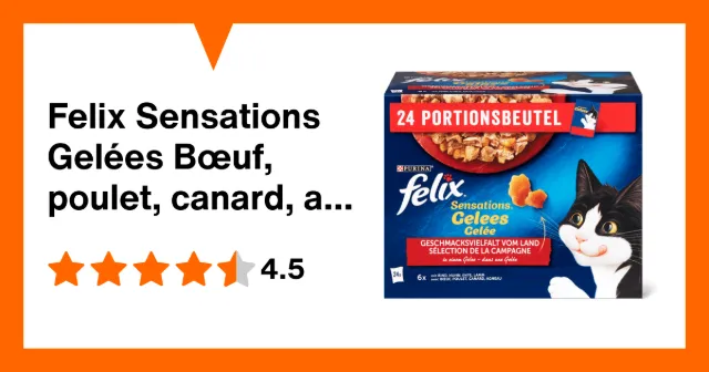 Immagine del prodotto Felix Sensations Gelées Bœuf, poulet, canard, agneau