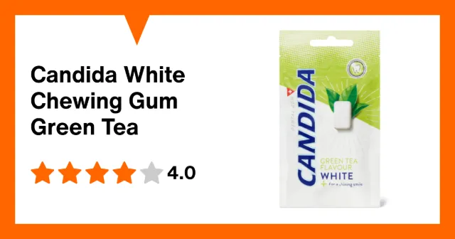 Produktbild zu Candida White Chewing Gum Green Tea