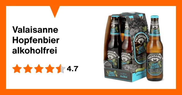 Produktbild zu Valaisanne Hopfenbier alkoholfrei