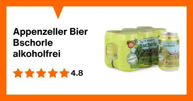 Image du produit Appenzeller Bier Bschorle sans alcool