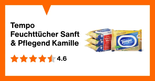 Image du produit Tempo Lingettes Douceur et soin Camomille