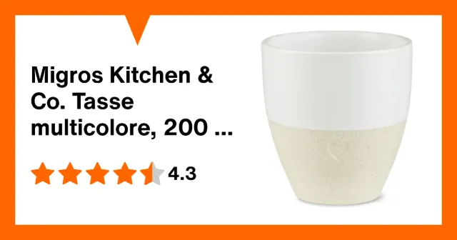 Immagine del prodotto Migros Kitchen & Co. Tasse multicolore, 200 ml