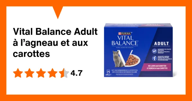 Produktbild zu Vital Balance Adult à l’agneau et aux carottes
