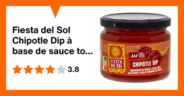 Image du produit Fiesta del Sol Chipotle Dip à base de sauce tomate, piquante