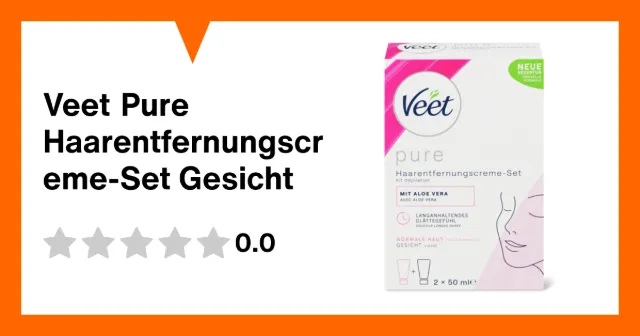 Produktbild zu Veet Pure Haarentfernungscreme-Set Gesicht