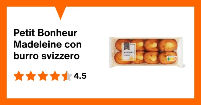 Immagine del prodotto Petit Bonheur Madeleine con burro svizzero