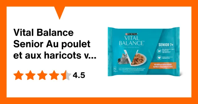 Produktbild zu Vital Balance Senior Au poulet et aux haricots verts