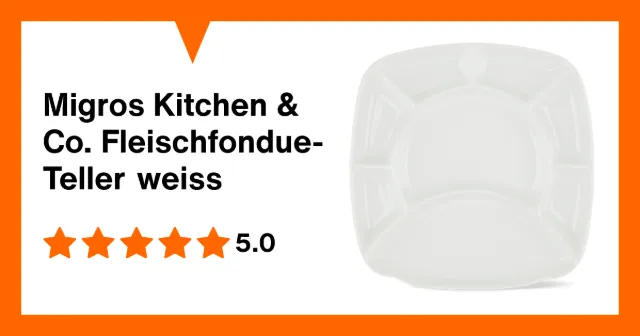 Image du produit Migros Kitchen & Co. Fleischfondue-Teller weiss