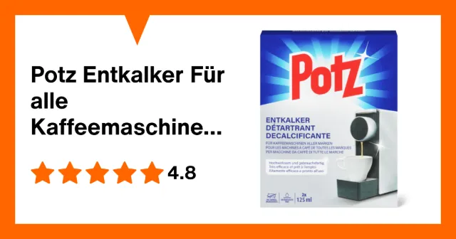 Produktbild zu Potz Entkalker Für alle Kaffeemaschinen Marken