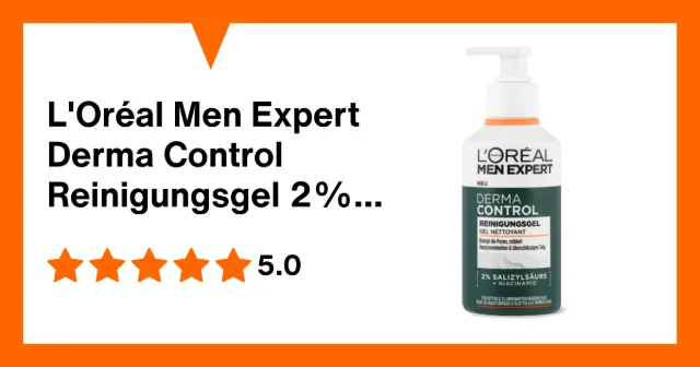 Produktbild zu L'Oréal Men Expert Derma Control Reinigungsgel 2% Salizylsäure & Niacinamid