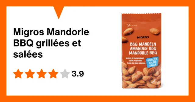 Immagine del prodotto Migros Mandorle BBQ grillées et salées