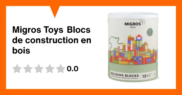 Image du produit Migros Toys Blocs de construction en bois