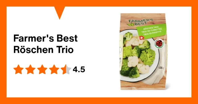 Produktbild zu Farmer's Best Röschen Trio