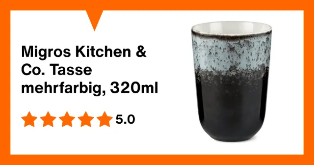 Produktbild zu Migros Kitchen & Co. Tasse mehrfarbig, 320ml