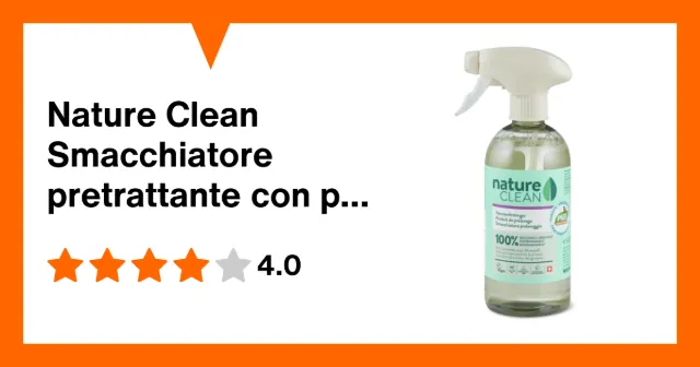 Immagine del prodotto Nature Clean Smacchiatore pretrattante con principio attivo a base di girasole