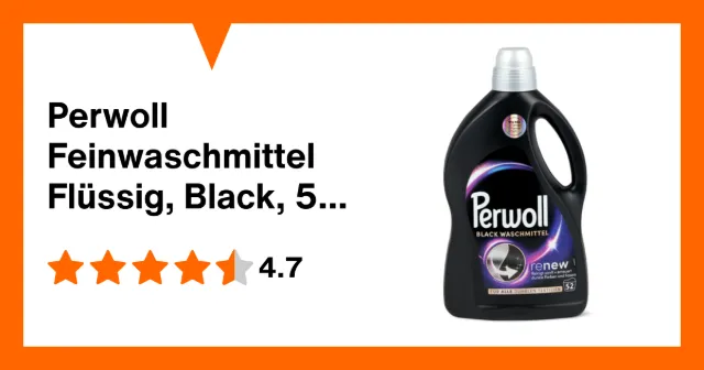 Produktbild zu Perwoll Feinwaschmittel Flüssig, Black, 52 Waschgänge