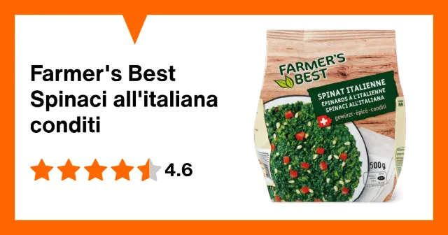 Image du produit Farmer's Best Spinaci all'italiana conditi