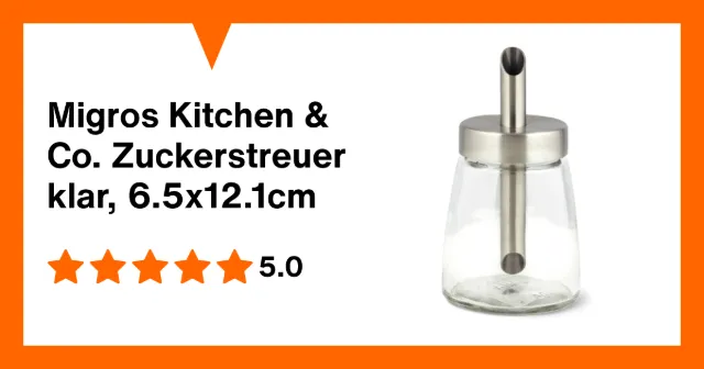 Produktbild zu Migros Kitchen & Co. Zuckerstreuer klar, 6.5x12.1cm