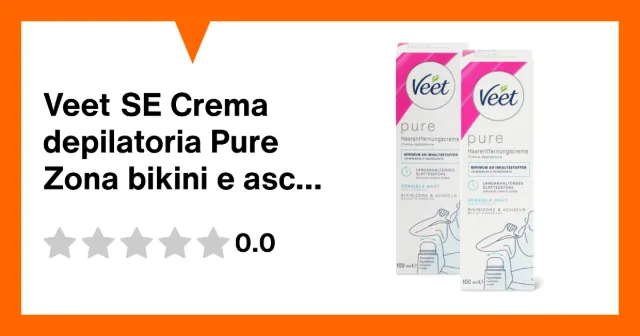 Immagine del prodotto Veet SE Crema depilatoria Pure Zona bikini e ascelle